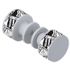 Rubinet Shower Door Knob (set) Matt White