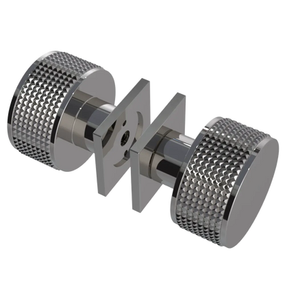 Rubinet Shower Door Knob (set) Polished Nickel