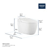 SENSIA Electronic Bidet Toilet, 1.28/0.8 gpf (4.8/3.0 Lpf)