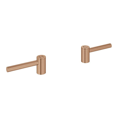 GROHE Atrio New Atrio Lever Handles for Bathroom Sink Faucet (Pair) – 14216 Brushed Warm Sunset