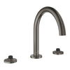 GROHE Atrio New Atrio 3-Hole 2-Handle Deck Mount Roman Tub Faucet without Handles – 25273 Brushed Hard Graphite