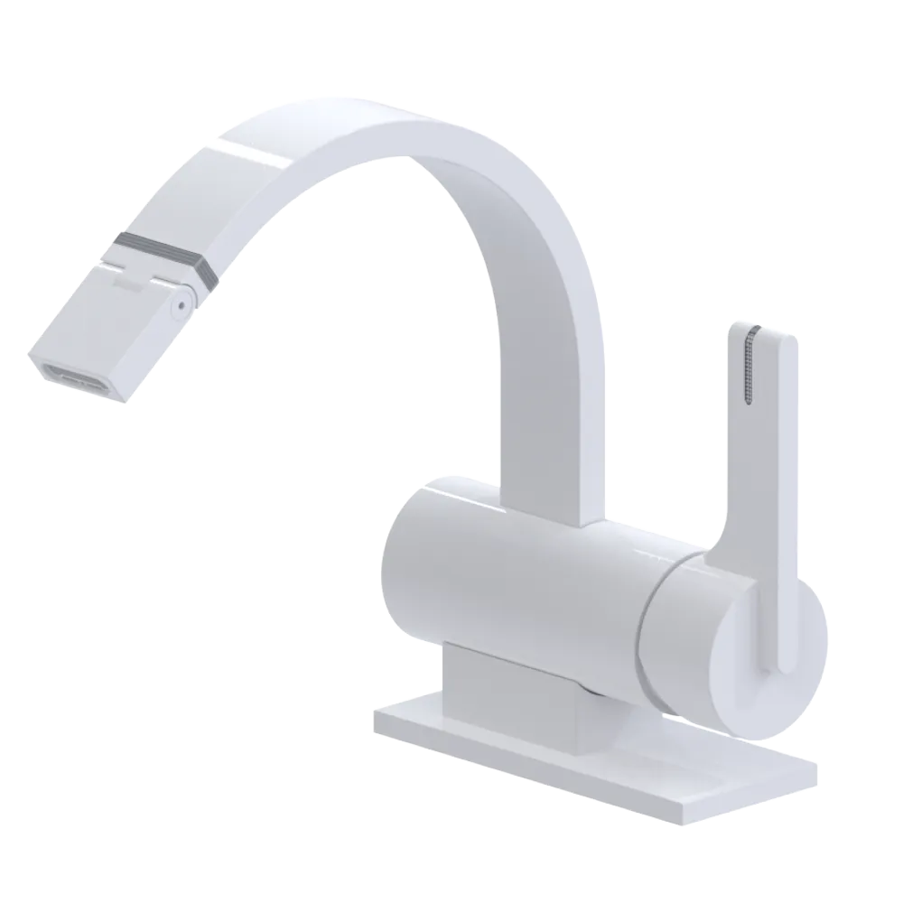 Rubinet Single Control Bidet Fitting (less drain) White