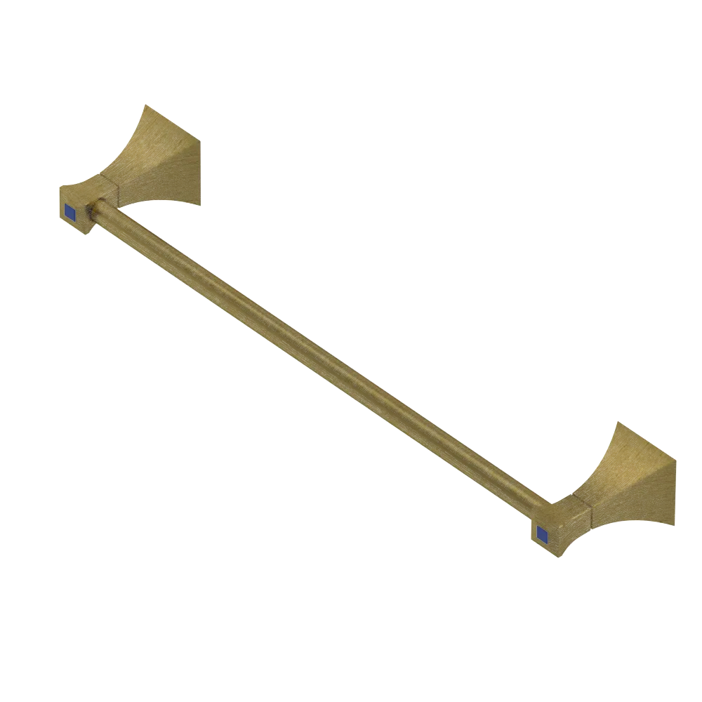 Rubinet Towel Bar 18" Antique Brass Matt