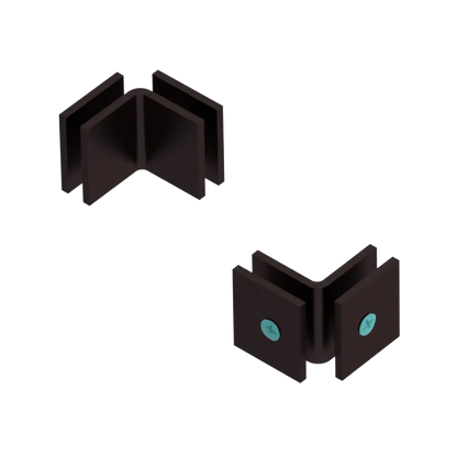 Rubinet 90 Glass to Glass Open Face Oil Rubbed Bronze