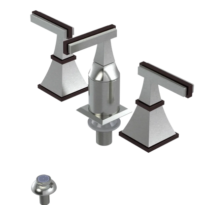 Rubinet Bidet Fitting with Spray, Diverter, and Vacum Breaker (Less Drain) Satin Nickel