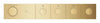 GROHE Rainshower Aqua Grohtherm Aqua Tiles 4 Outlet Thermostatic Trim – 10717