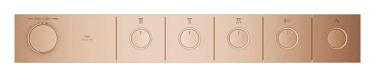 GROHE Rainshower Grohtherm Aqua Tiles 5 Outlet Thermostatic Trim – 10717