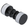 Rubinet Shower Door Knob (set) Matt Black
