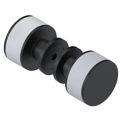 Rubinet Shower Door Knob (set) Matt Black