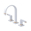Rubinet Widespread Lav. Set. (less drain) White
