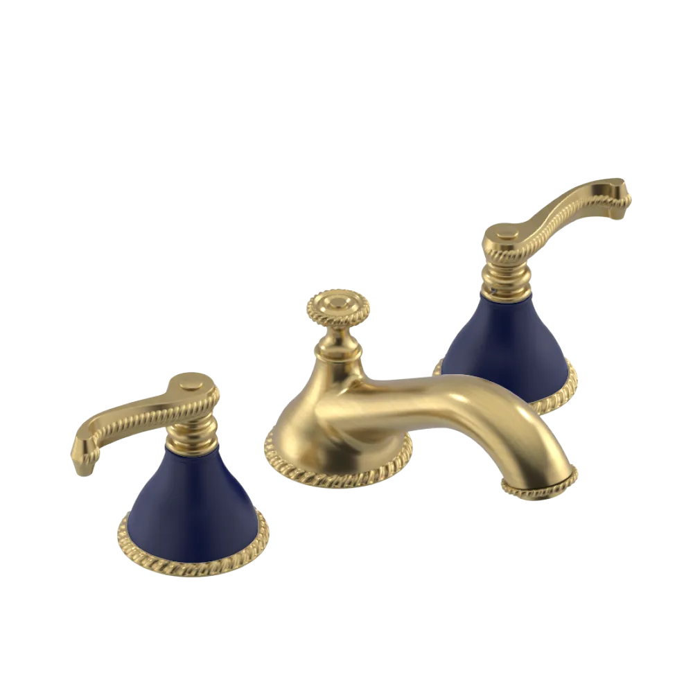 Rubinet Widespread Lav. Set. (less drain) Satin Gold
