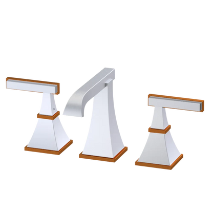 Rubinet Widespread Lav. Set. (less drain) Satin Chrome