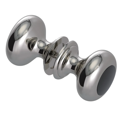 Rubinet Shower Door Knob (set) Polished Nickel