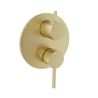 Baril Complete pressure balanced shower valve with 3-way diverter