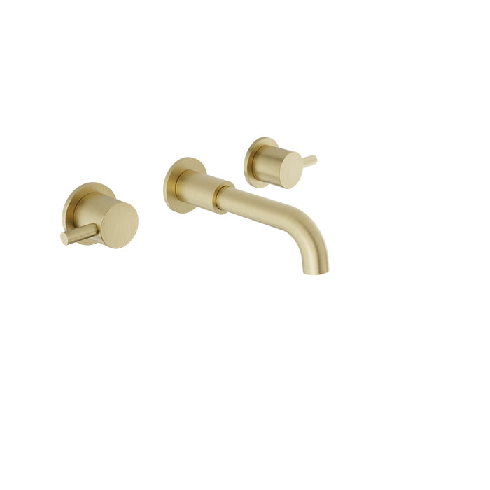 Baril Trim only for two handles wall-mounted lavatory faucet, drain not included