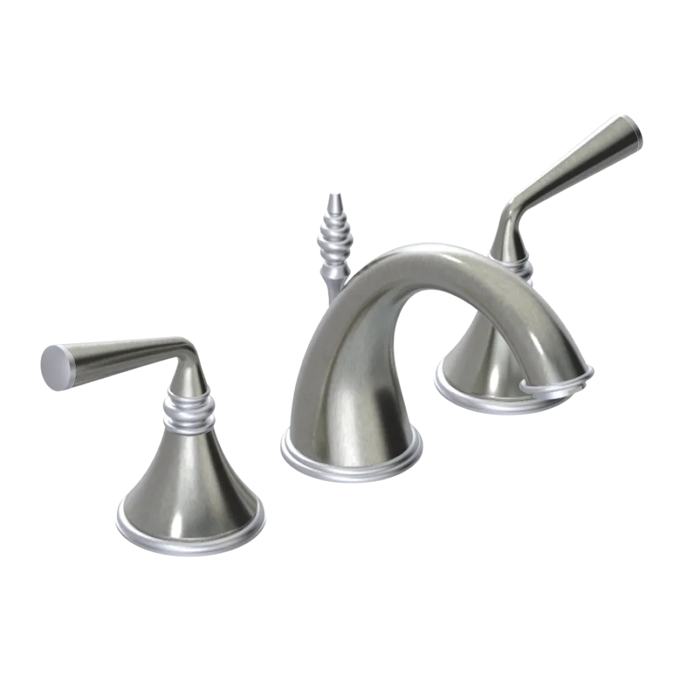 Rubinet Widespread Lav. Set. (less drain) Satin Nickel