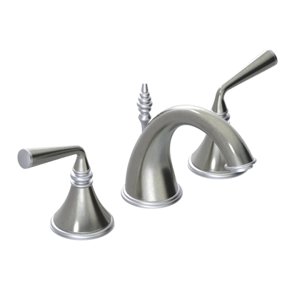 Rubinet Widespread Lav. Set. (less drain) Satin Nickel