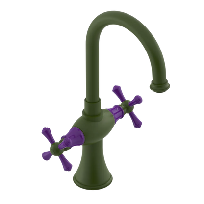 Rubinet Single Hole Dual Handle Lav. Set. (less drain) Green Envy