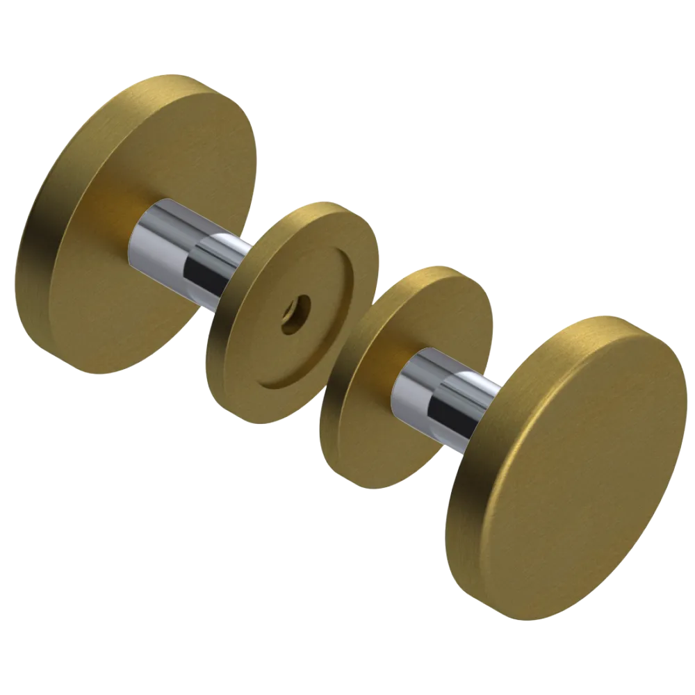 Rubinet Shower Door Knob (set) Antique Brass Matt