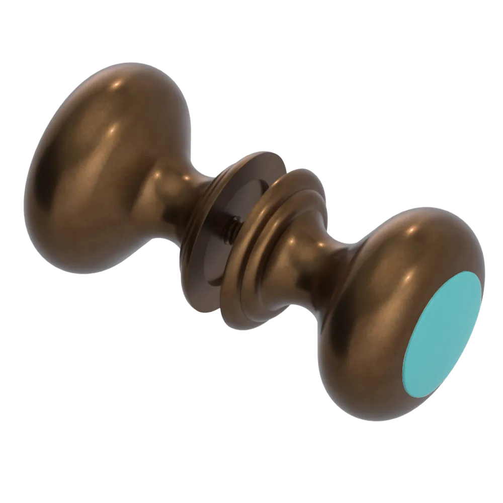 Rubinet Shower Door Knob (set) Tuscan Brass