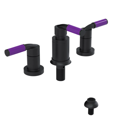 Rubinet Bidet Fitting with Spray, Diverter, and Vacuum Breaker (less drain) Matt Black