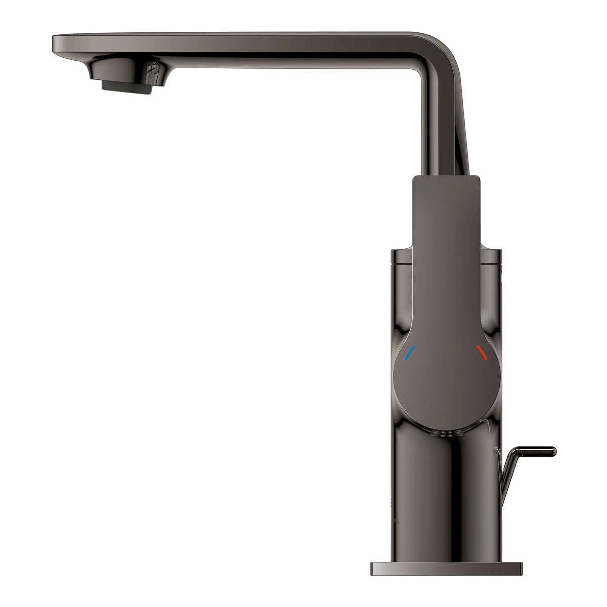 GROHE Allure New Single-Hole Single-Handle M-Size Bathroom Faucet 4.8 L/min (1.2 GPM) – 23857 Hard Graphite