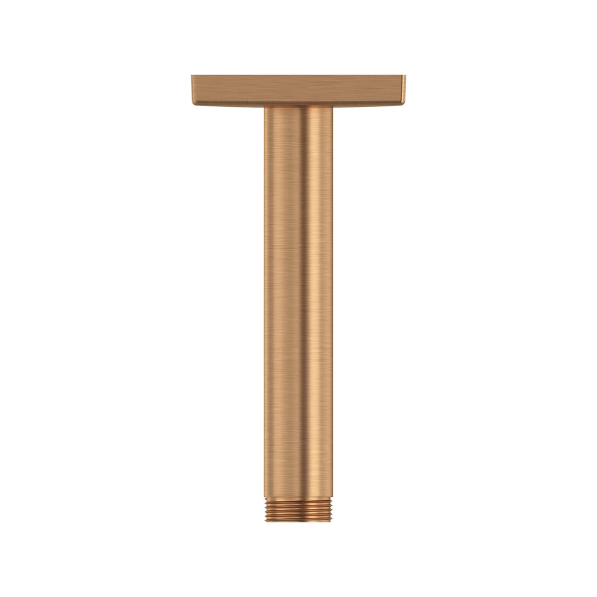 GROHE Rainshower 6" Ceiling Shower Arm With Square Flange – 27486 Brushed Warm Sunset