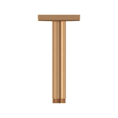 GROHE Rainshower 6" Ceiling Shower Arm With Square Flange – 27486 Brushed Warm Sunset