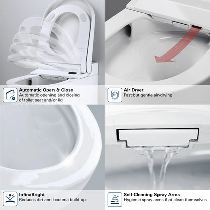 SENSIA Electronic Bidet Toilet, 1.28/0.8 gpf (4.8/3.0 Lpf)