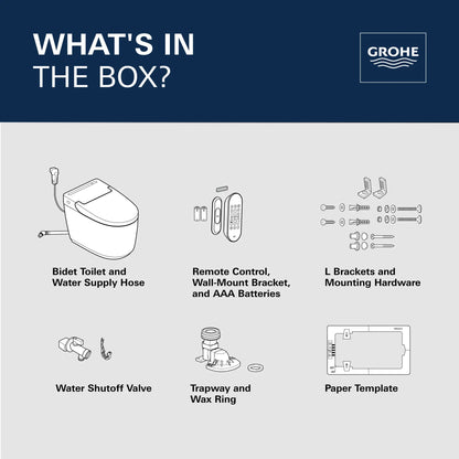 SENSIA Electronic Bidet Toilet, 1.28/0.8 gpf (4.8/3.0 Lpf)