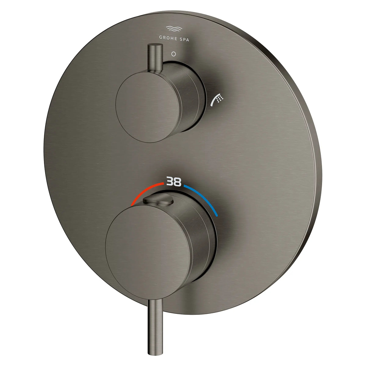 GROHE Atrio New Atrio Dual Function 2-Handle Thermostatic Valve Trim – 24361 Brushed Hard Graphite