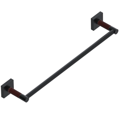 Rubinet 24" TOWEL BAR Matt Black