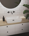 Baril Two handles wall-mounted lavatory faucet (without handle), drain not included