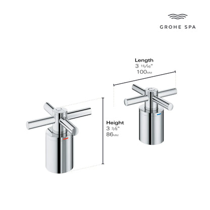 GROHE Atrio New Cross Handle – 14217 Hard Graphite