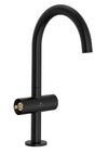 GROHE Atrio New Atrio Single Hole Two-Handle L-Size Bathroom Faucet without Handles, 1.2 GPM (4.5 L/min) – 21146 Matte Black