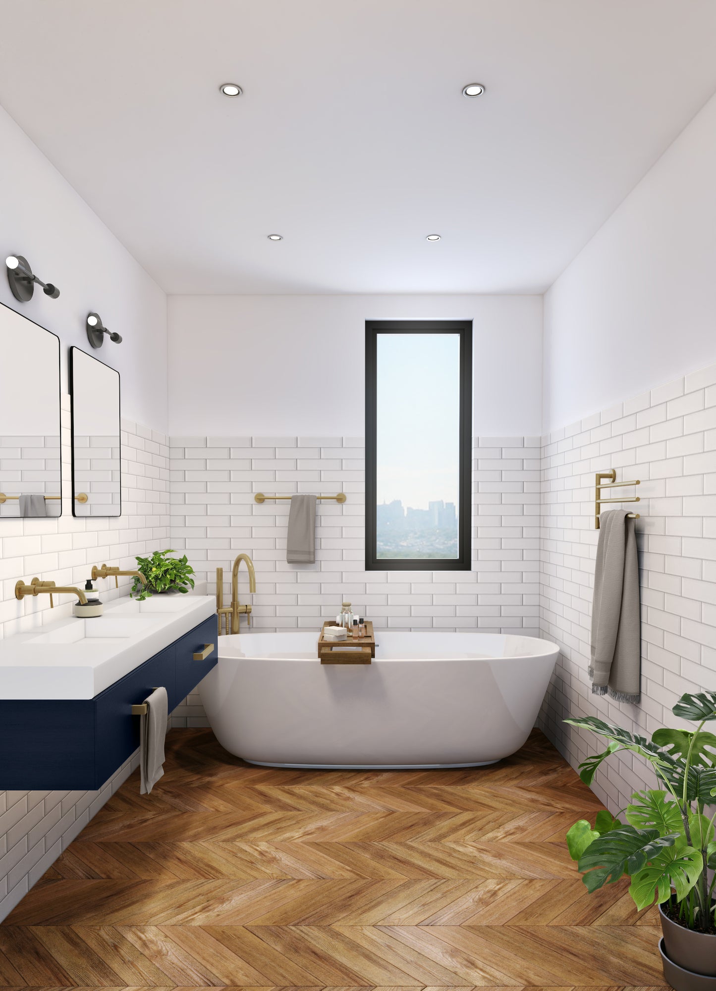 Baril Single lever wall-mounted lavatory faucet, drain not included