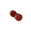 Rubinet Shower Door Knob (set) Maroon