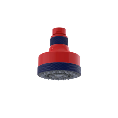 Rubinet 3 FUNCTION SHOWER HEAD Red