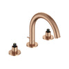 GROHE Atrio New Atrio 8-inch Widespread 2-Handle S-Size Bathroom Faucet without Handles, 1.2 GPM (4.5 L/min) – 20660 Brushed Warm Sunset
