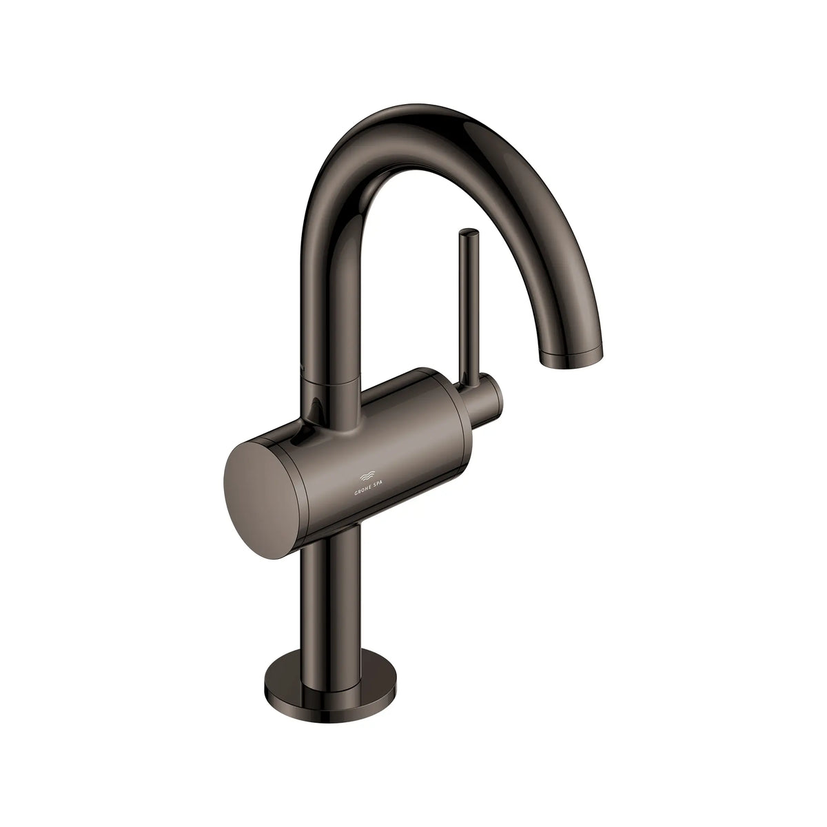GROHE Atrio New Atrio Single Hole Single-Handle M-Size Bathroom Faucet, 1.2 GPM (4.5 L/min) – 24351 Hard Graphite