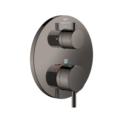 GROHE Atrio New Atrio Single Function 2-Handle Thermostatic Valve Trim – 24360 Hard Graphite