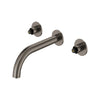 GROHE Atrio New Atrio 2-Handle Wall Mount Faucet without Handles, 1.2 GPM (4.5L.min) – 20663 Brushed Hard Graphite
