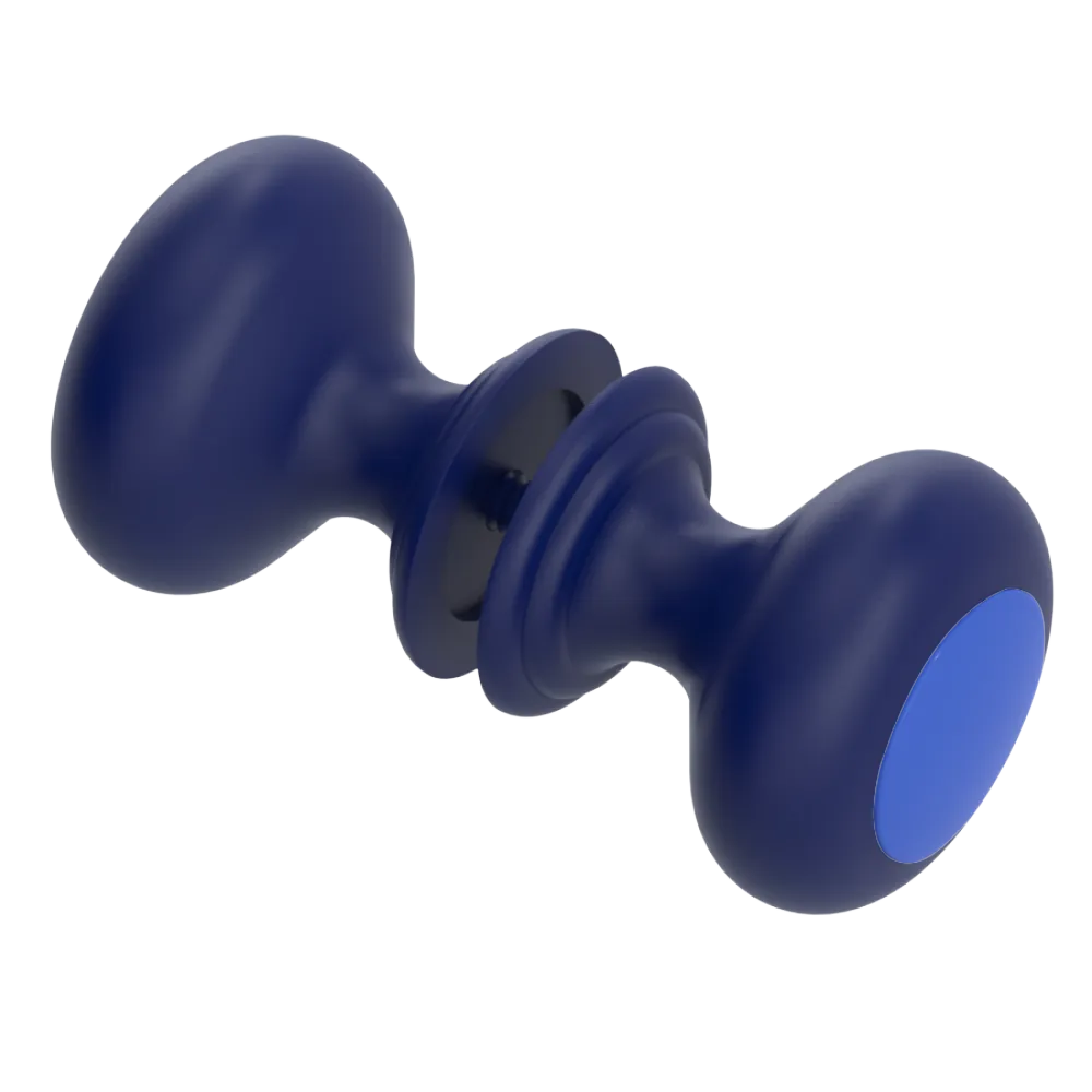 Rubinet Shower Door Knob (set) Midnight Blue