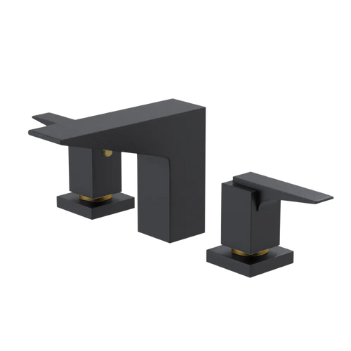 Rubinet Widespread Lav. Set. (less drain) Matt Black