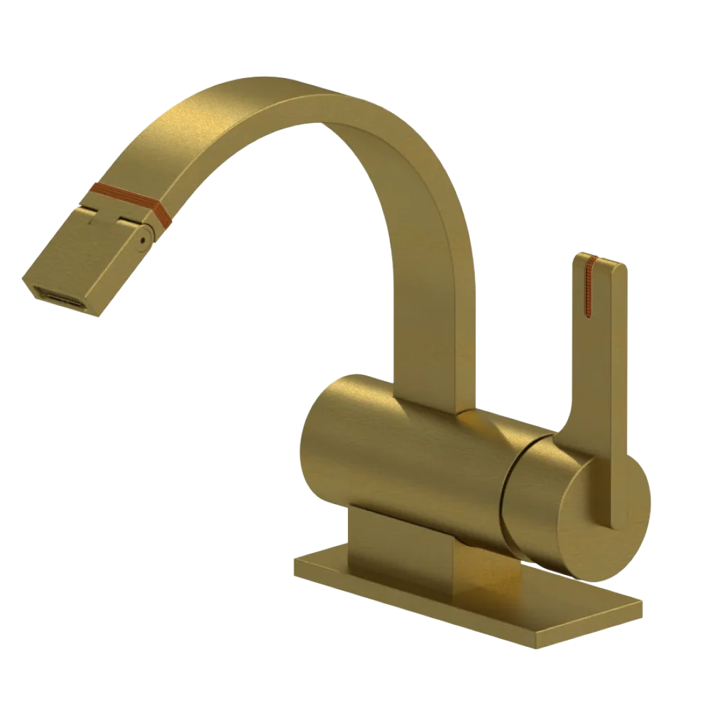 Rubinet Single Control Bidet Fitting (less drain) Antique Brass Matt