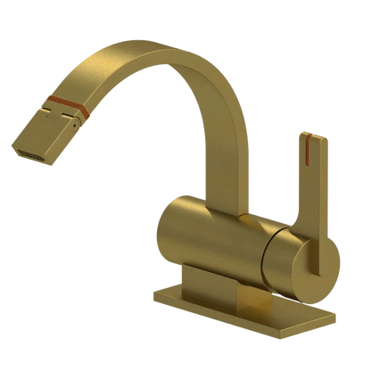 Rubinet Single Control Bidet Fitting (less drain) Antique Brass Matt
