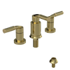 Rubinet Bidet Fitting with Spray, Diverter, and Vacuum Breaker (less drain) Natural Brass