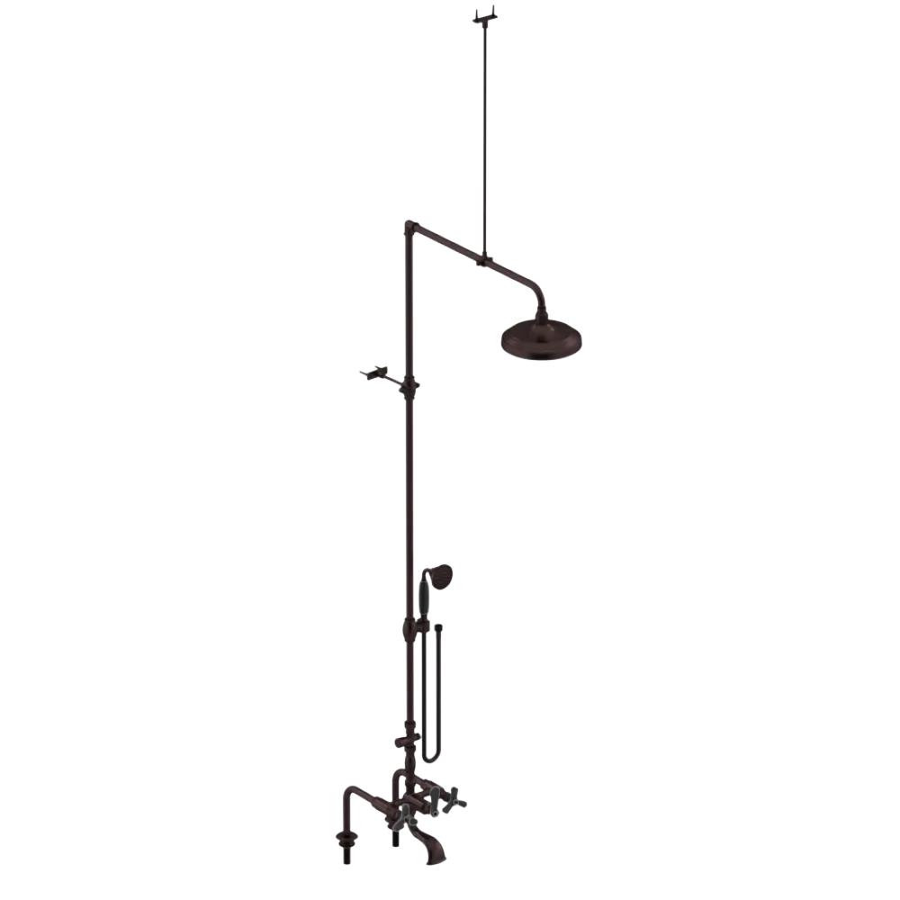 Rubinet Deck Mount Tub & Shower with Hand Held Shower Oil Rubbed Bronze