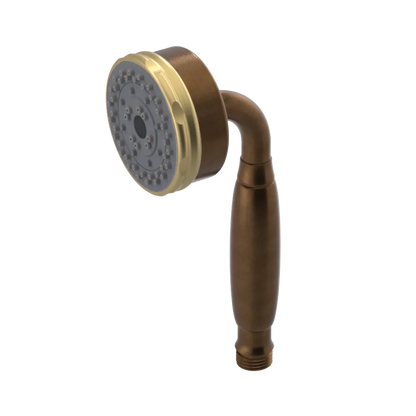 Rubinet 3 Function Hand Held Shower Only Tuscan Brass