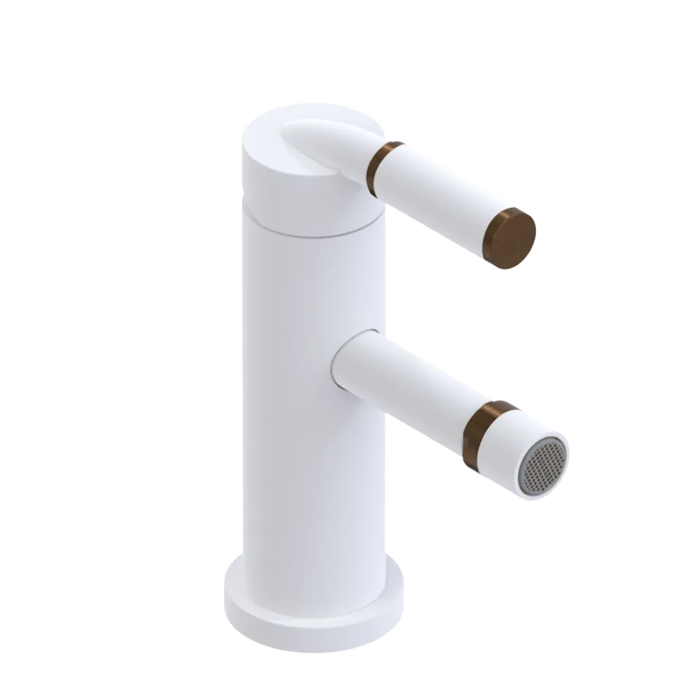 Rubinet Single Control Bidet Fitting (less drain) Matt White